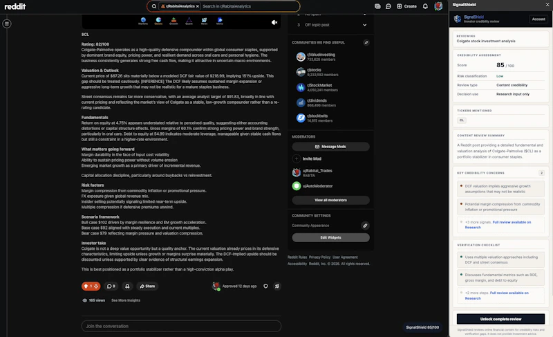 SignalShield: Verify Market Narratives screenshot 3