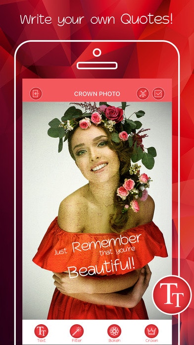 Flower Crown Image Editor | iOS gallery image