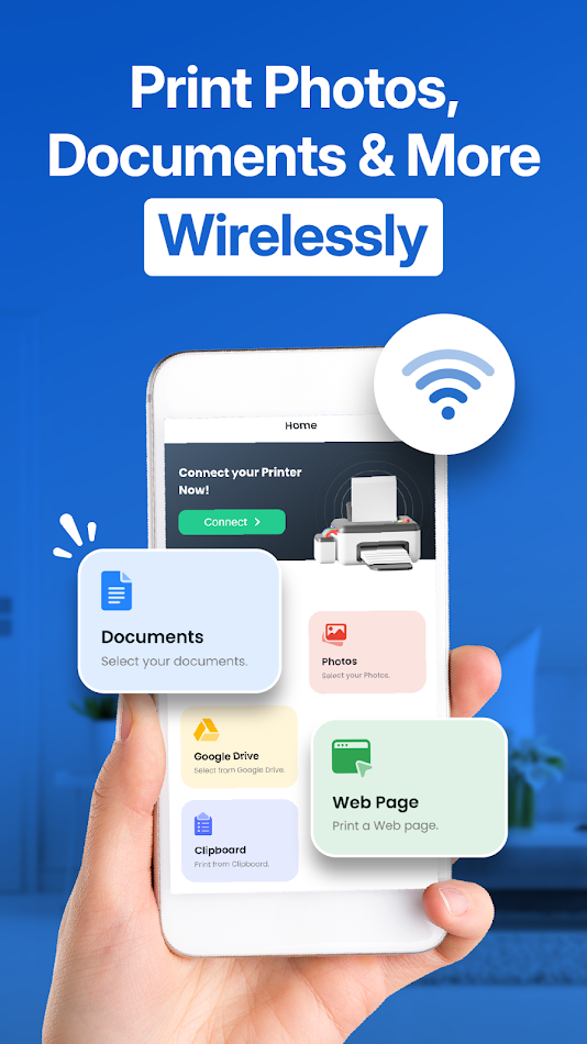 Einfache drahtlose Drucker -App - Drucken Sie mit Smart Wireless Printer App mit Leichtigkeit überall hin Medien 1