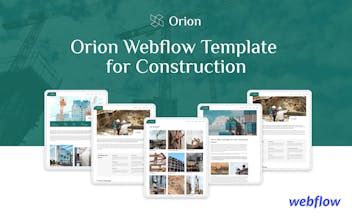 Webflow Construction Website Template gallery image