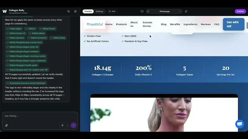 Weblly screenshot 1 (video preview)
