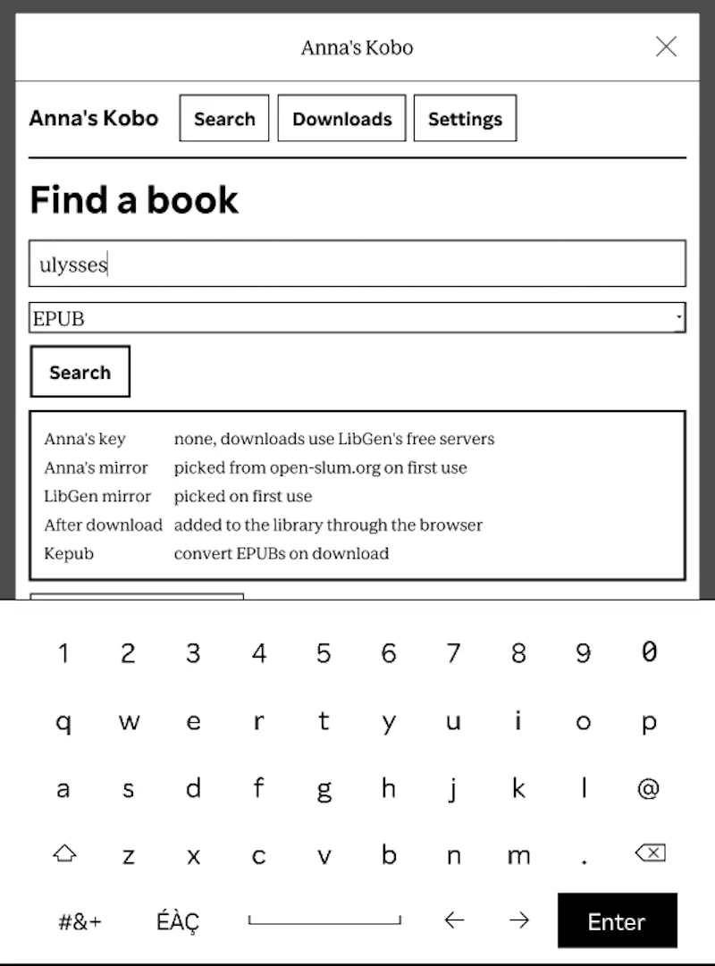 Anna's Kobo screenshot 2