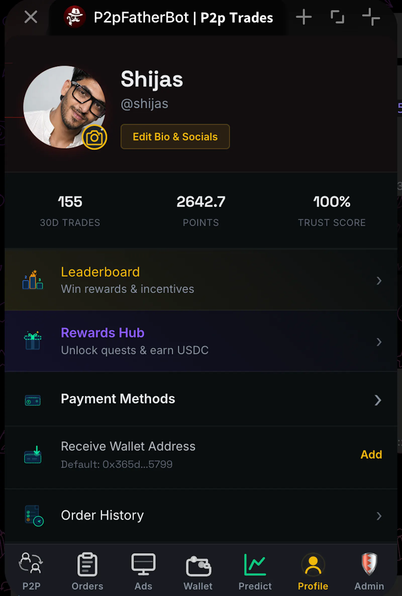 P2PFather — Trusted P2P Crypto Community screenshot 3