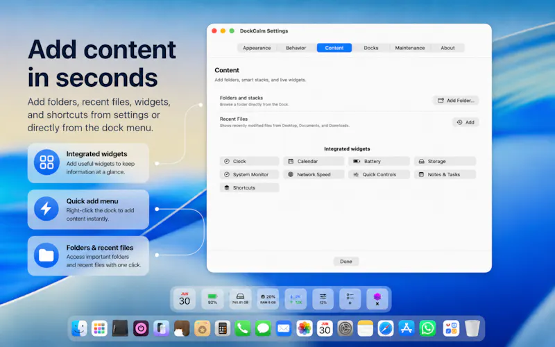 DockCalm screenshot 6