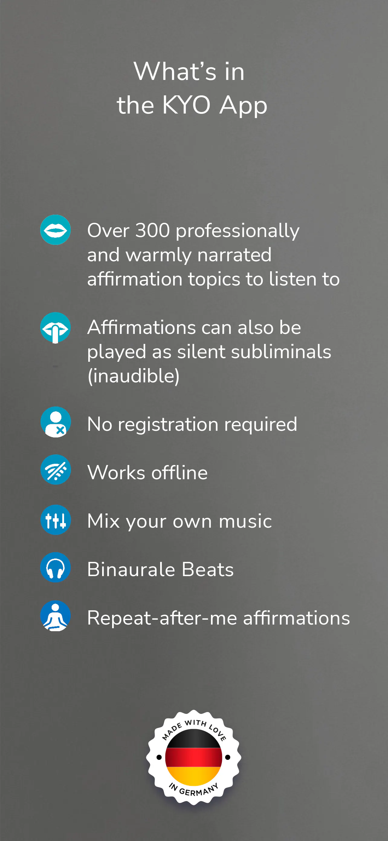 KYO. Affirmations & Subliminals. gallery image