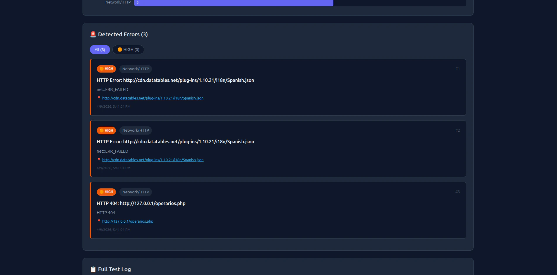 AgenTester screenshot 1