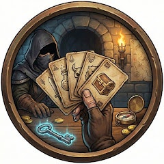 Dungeon Scoundrel: Solitaire - Product Hunt launch logo and brand identity