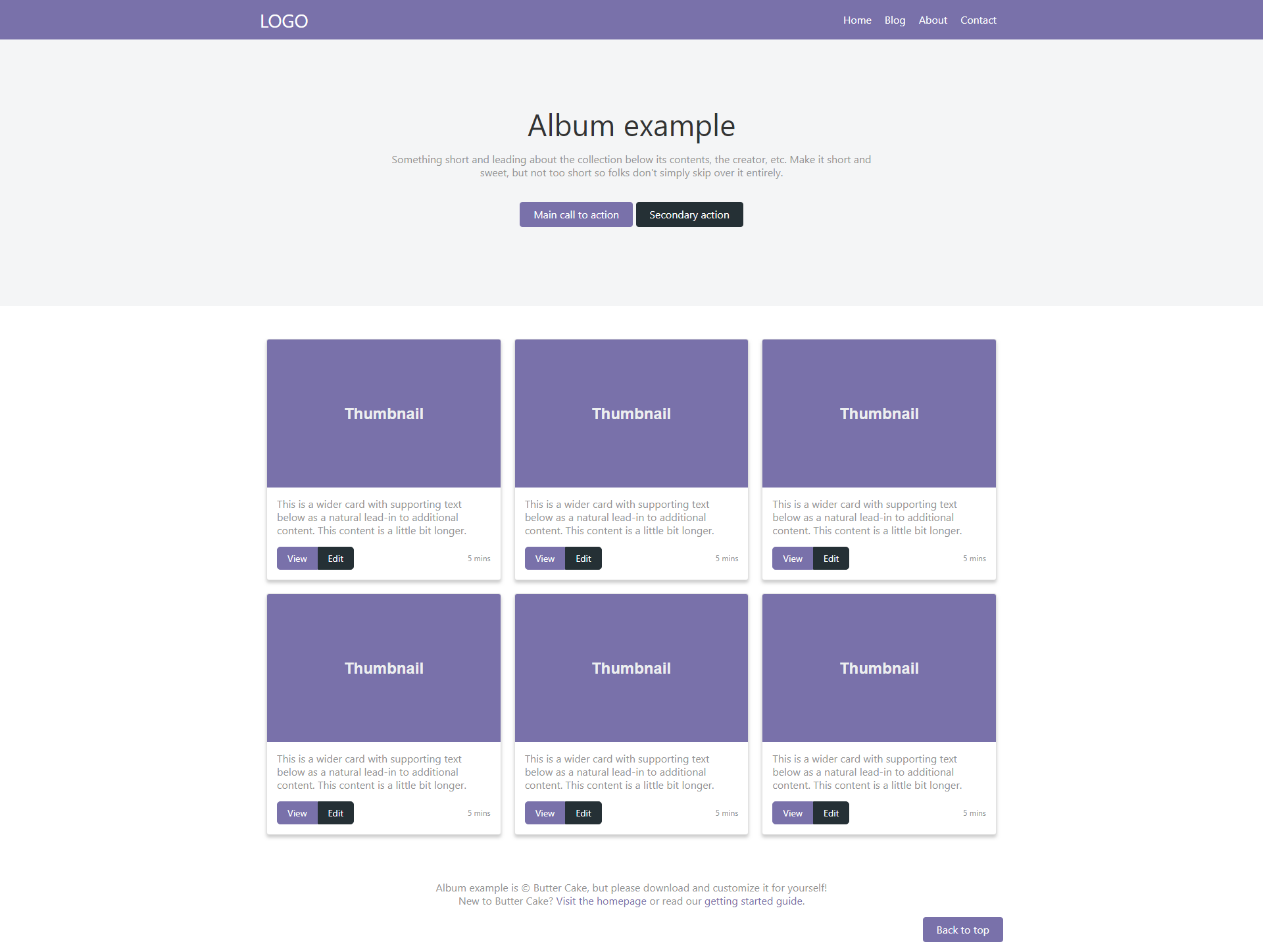 Butter Cake Modern Lightweight CSS Framework gallery image