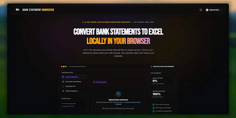 Bank Statement Converter screenshot 1