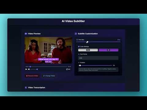 AI Video Subtitler gallery image