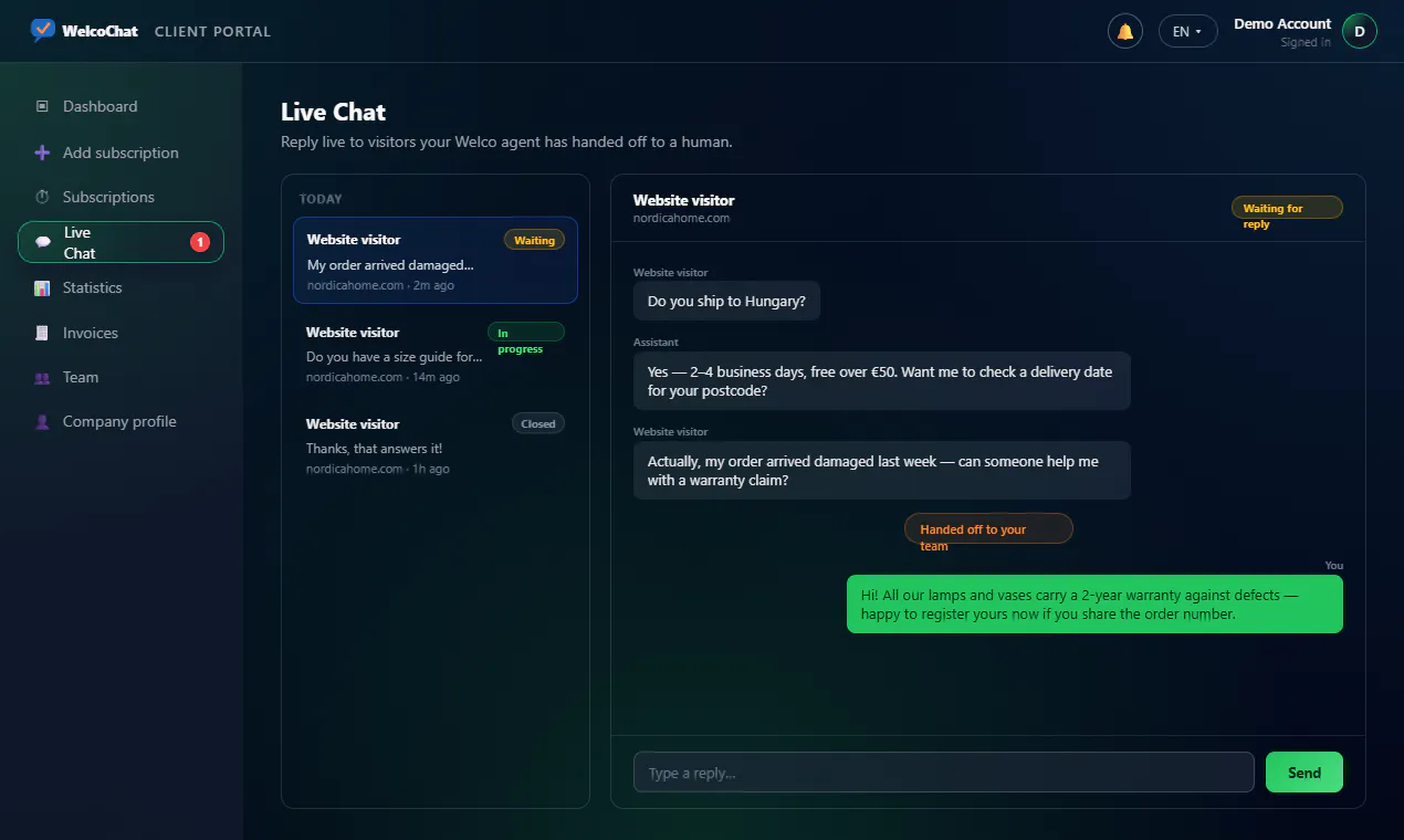 WelcoChat gallery image