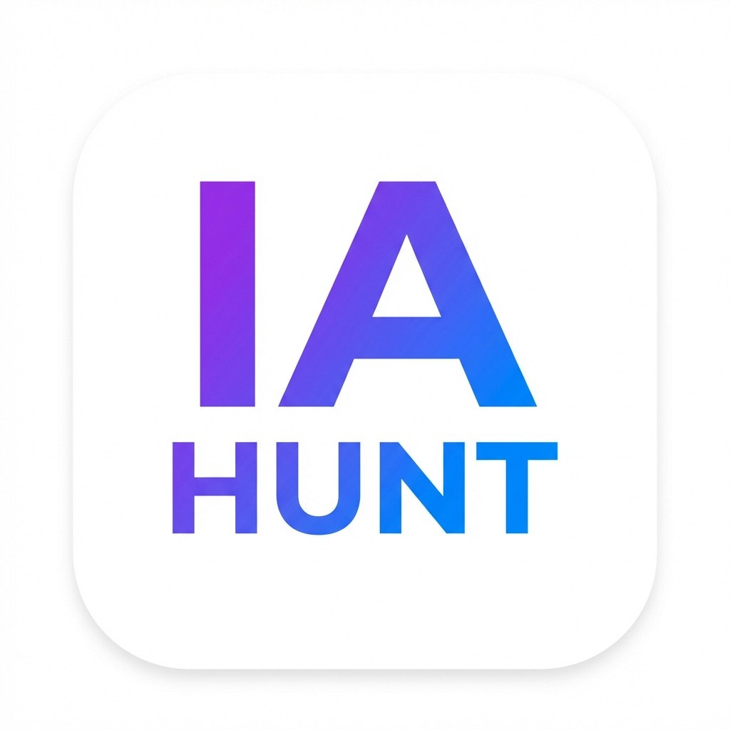 IA Hunt - Product Hunt launch logo and brand identity