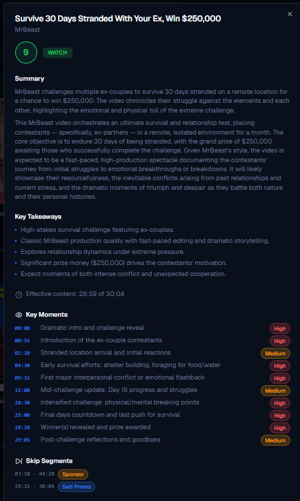 SiftWatch - Which YouTube videos to skip gallery image