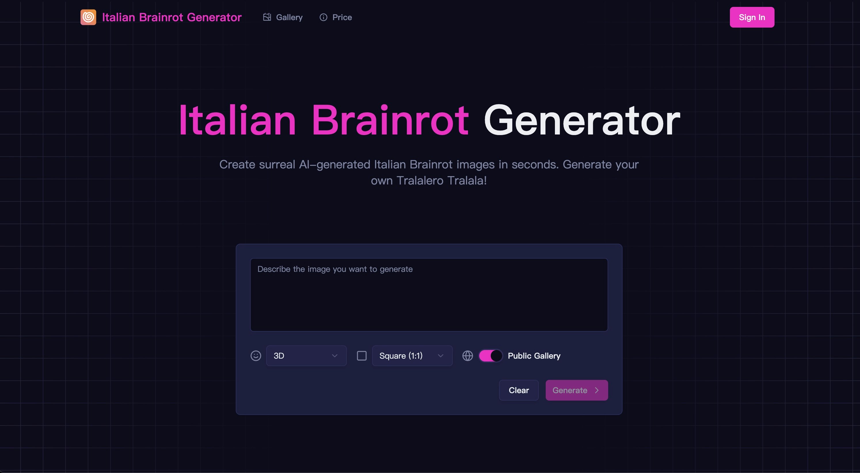 Italian Brainrot AI Generator gallery image
