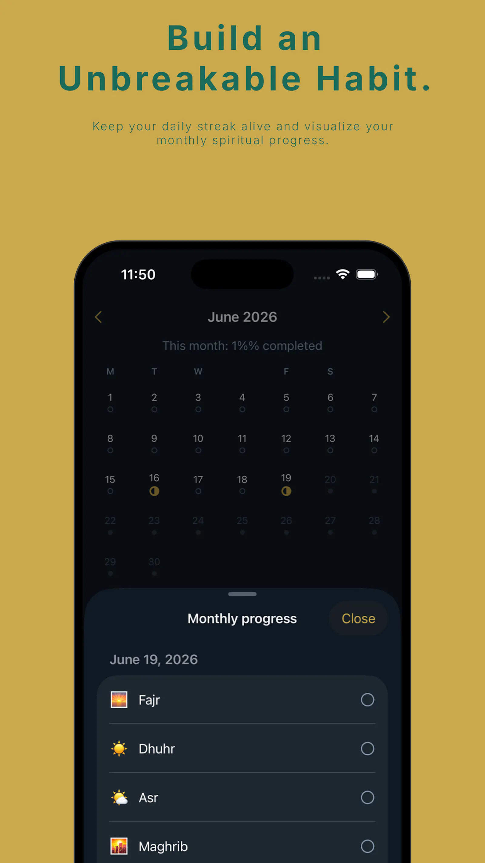Salah: Prayer Tracker & Streak screenshot 2