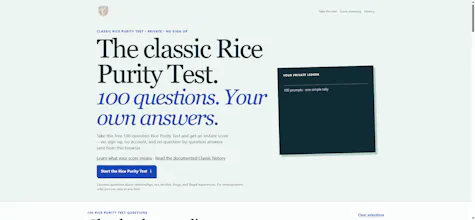Rice Purity Test gallery image