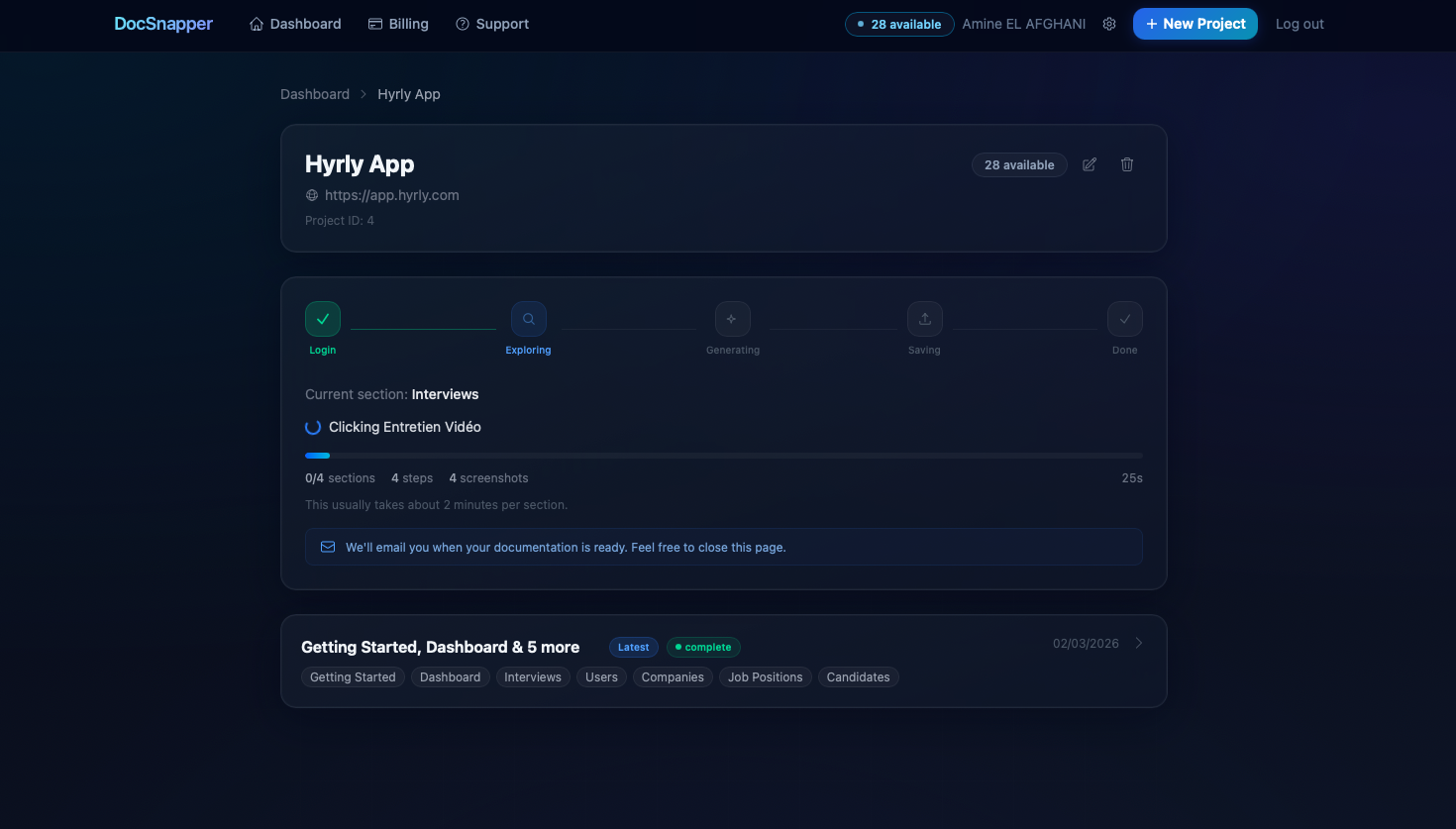 DocSnapper - Screenshot 3 showing product features and functionality