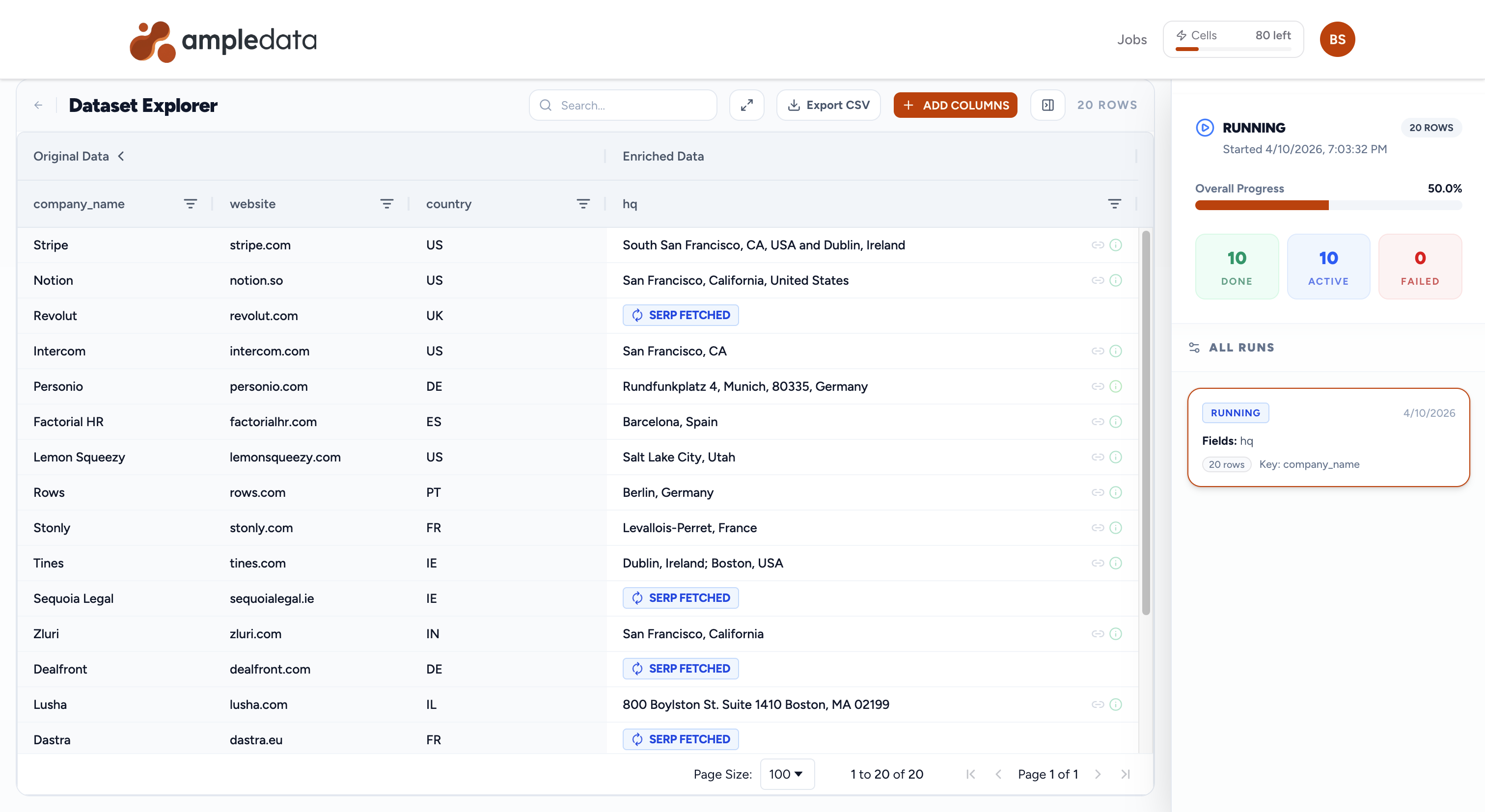 AmpleData - Structured data from the web gallery image