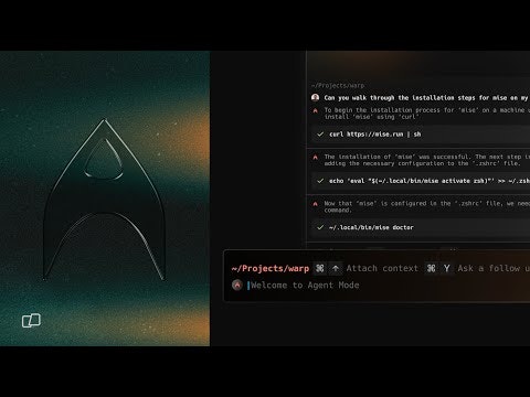startuptile Agent Mode in Warp AI-Use plain English to do any dev task
