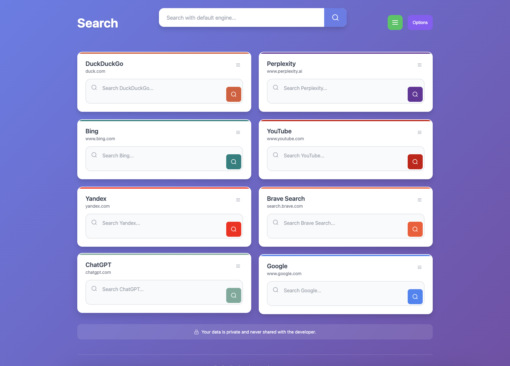 แท็บใหม่ - ส่วนขยาย Chrome - ค้นหาได้อย่างรวดเร็วจาก 8 ตัวเลือก media 1