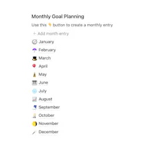 Notion New Year's Goals Planner gallery image