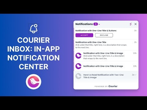 startuptile Courier Inbox: InApp Notification Center-A drop-in notification center for your web and mobile apps