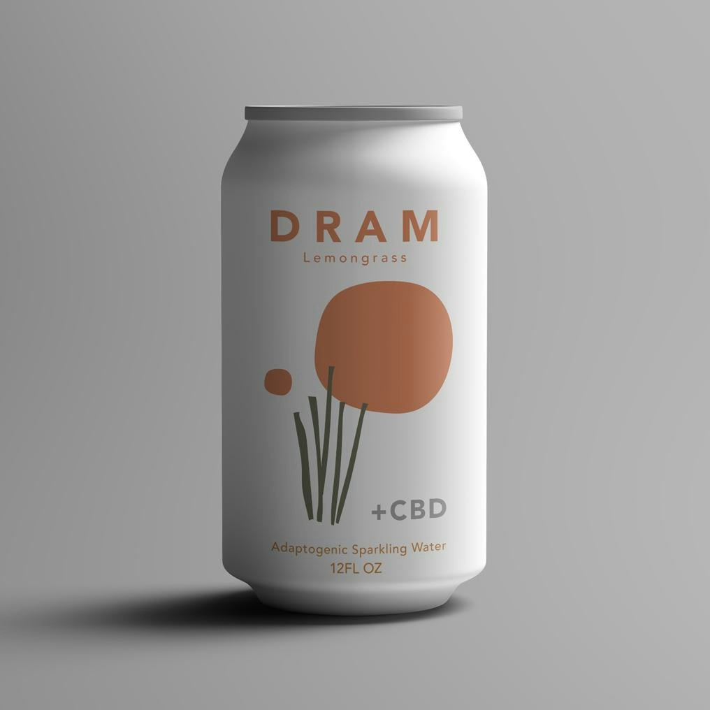 DRAM Lemongrass CBD Sparkling Water gallery image