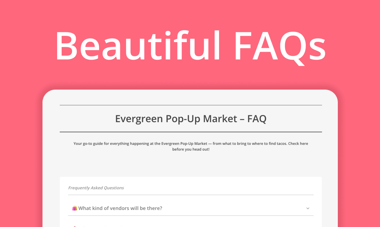 TinyFAQ gallery image