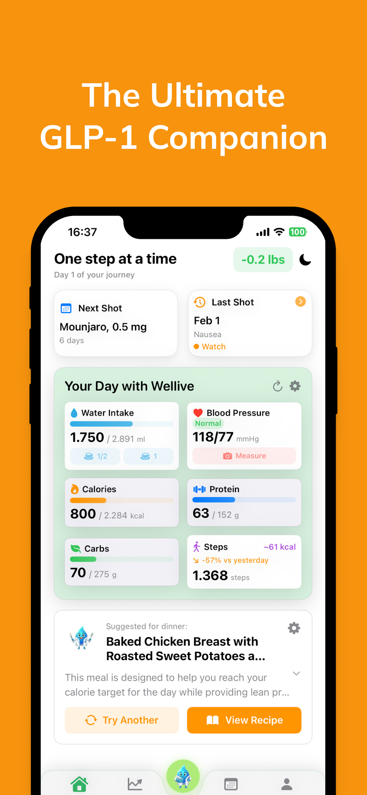 Wellive - GLP-1 tracker AI gallery image