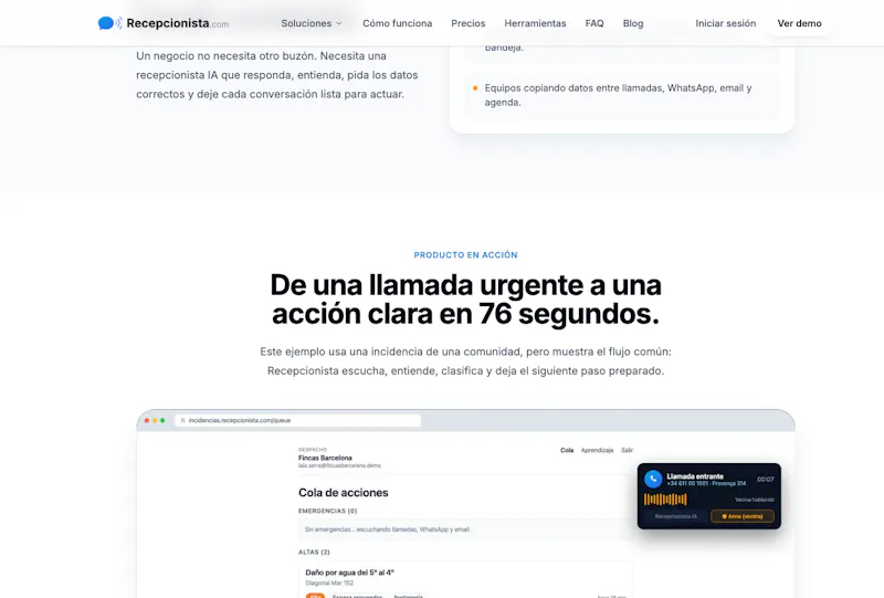 Recepcionista screenshot 5