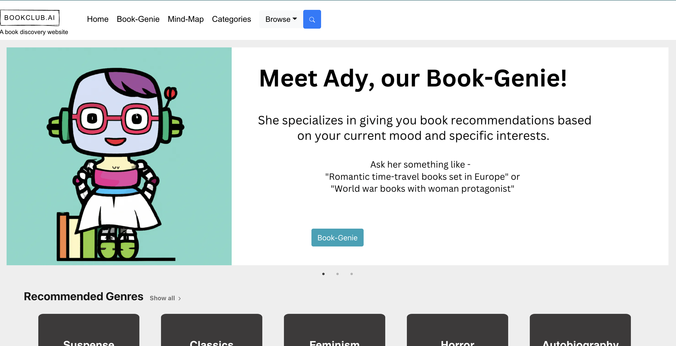 Média Bookclub.ai - Laissez Ai trouver votre prochaine lecture préférée 1