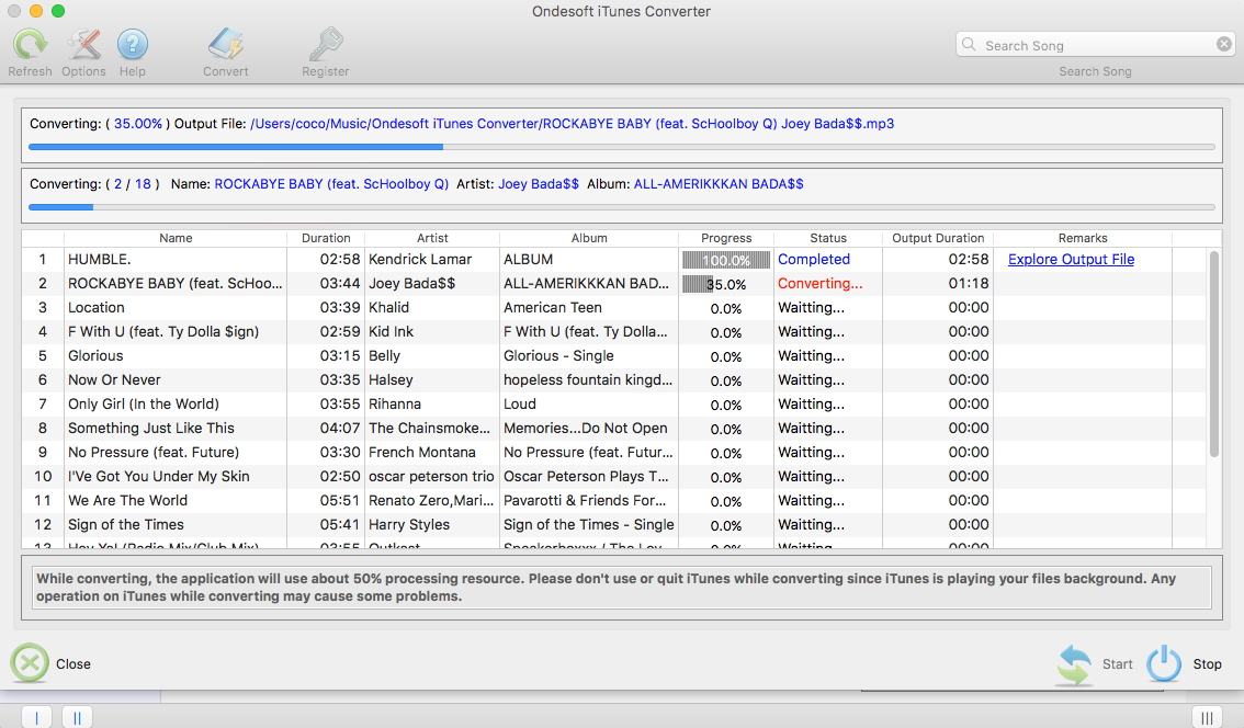 Ondesoft Spotify Music Converter for Mac gallery image