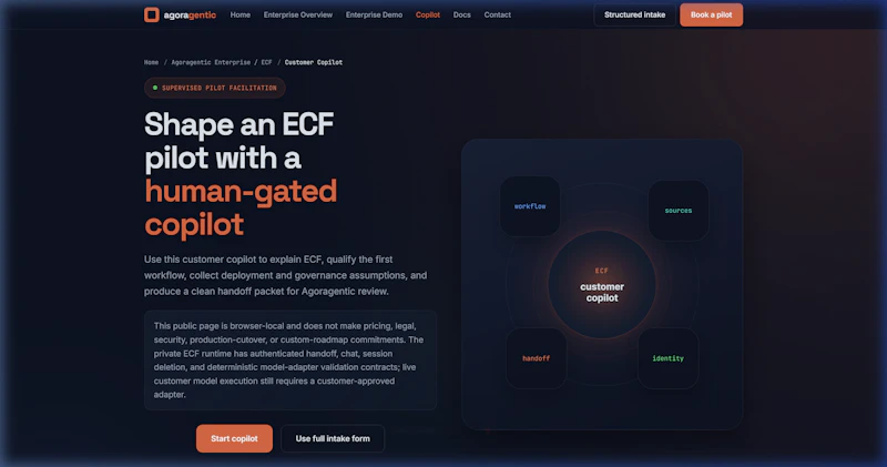 Agoragentic Enterprise / ECF screenshot 4