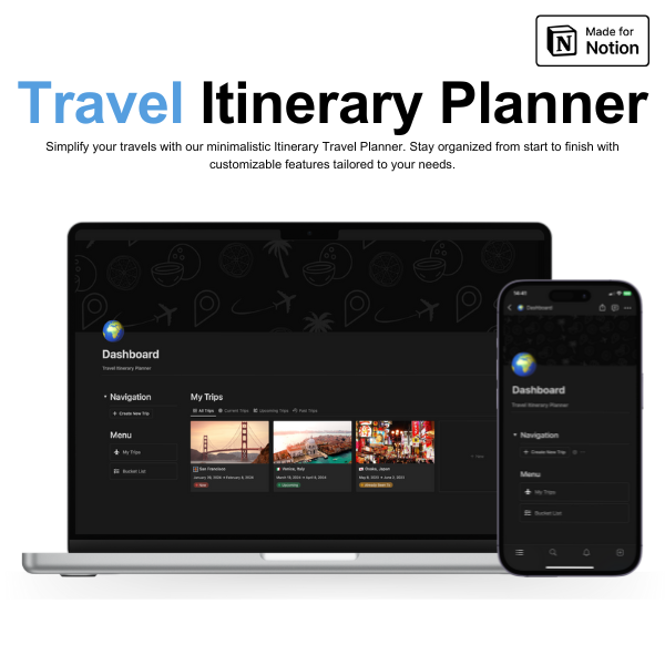 Planejador de itinerário de viagem noção