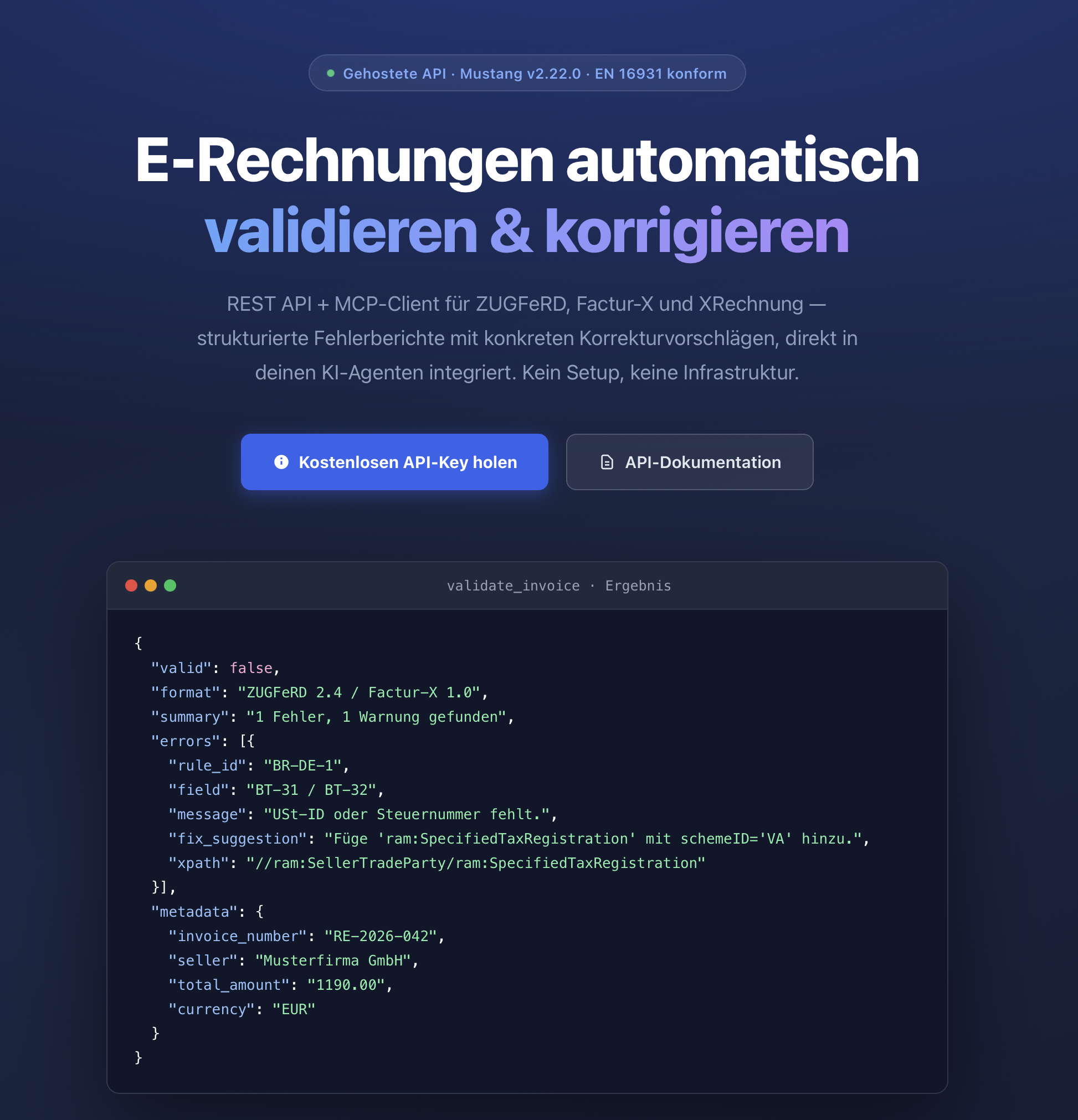 ZUGFeRD Validator gallery image
