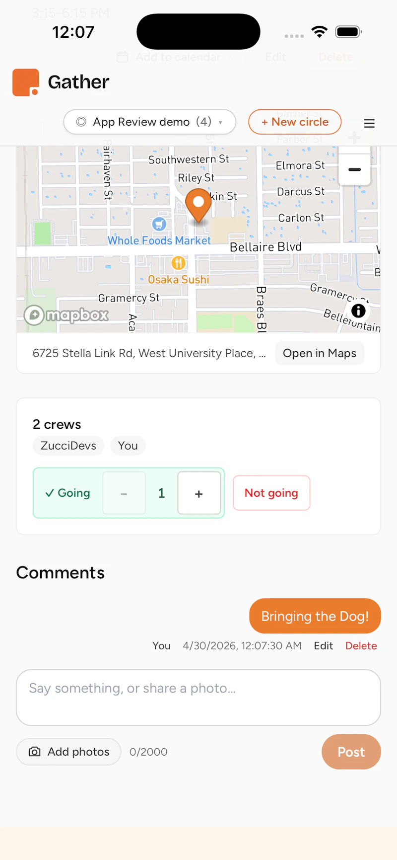 Gather screenshot 3