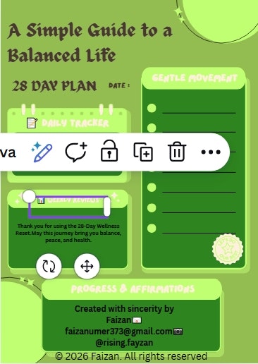 28-Day Balanced Health & Fitness Planner gallery image
