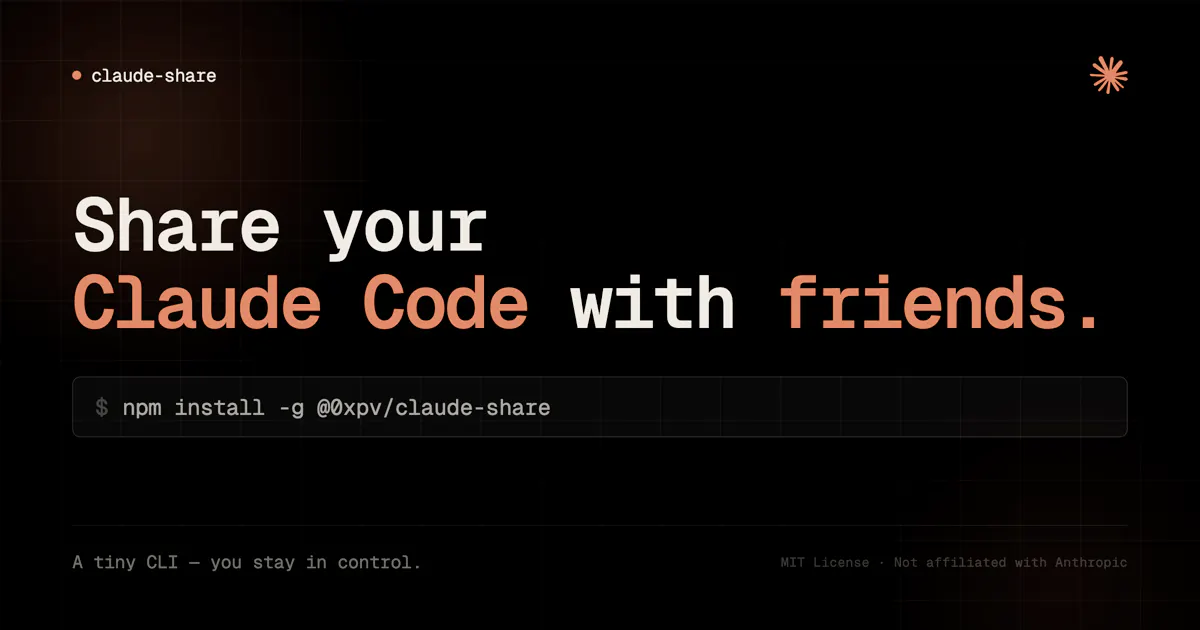 Claude Code Friend claude-share: Securely share your Claude Code with your friends ...