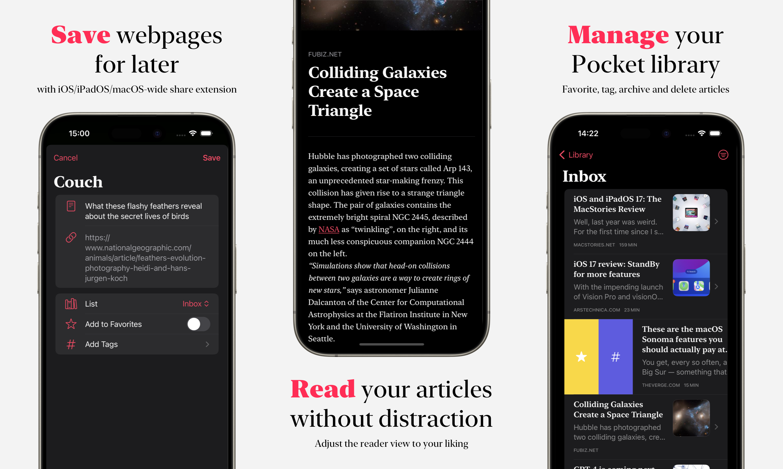 Couch Reader for Pocket media 2
