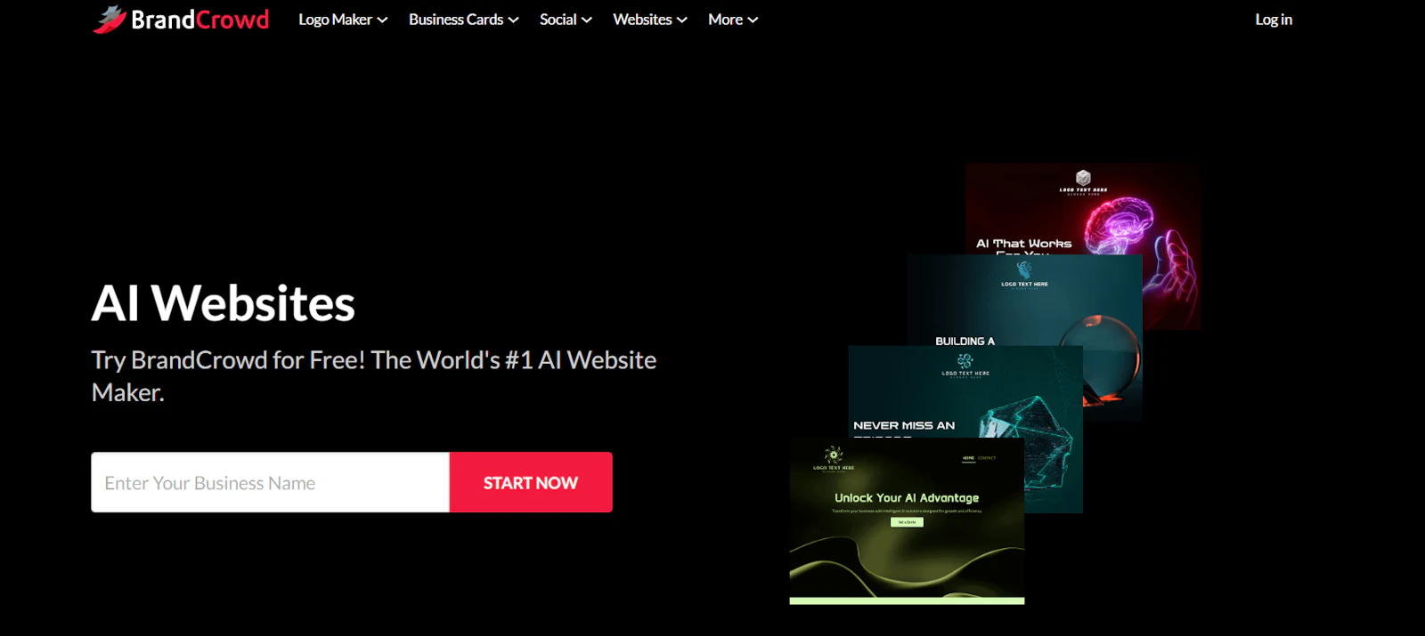 BrandCrowd AI Website Maker screenshot 1