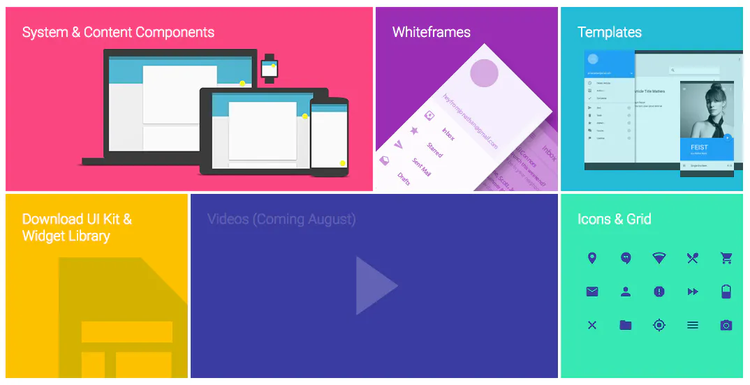 Material Design UI Kit - pick.tools - Pick smarter, build faster.