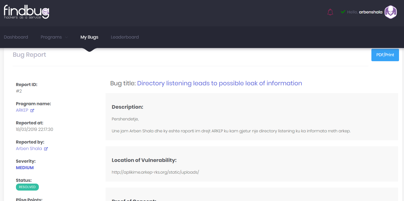 FINDBUG.IO gallery image