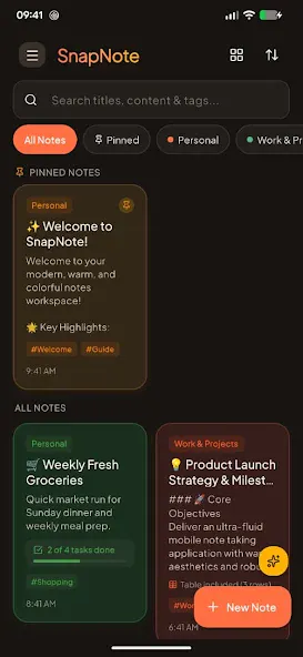 SnapNote: Warm & Smart Notes screenshot
