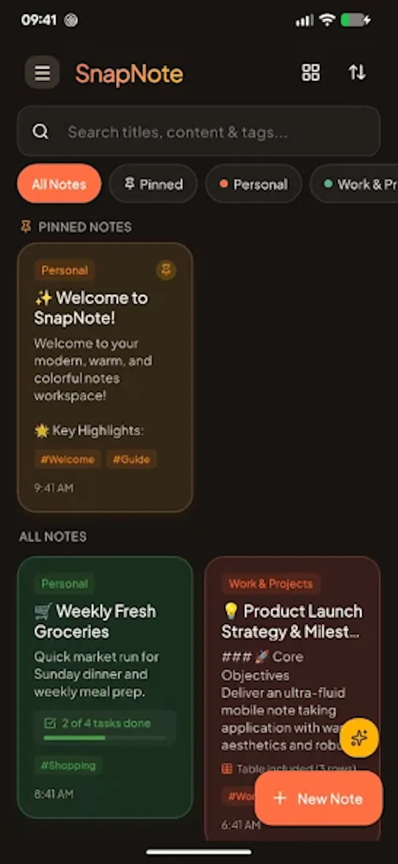 SnapNote: Warm & Smart Notes screenshot 2