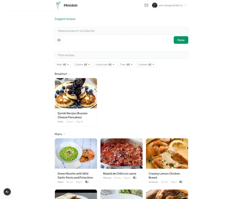 Mintdish screenshot 1