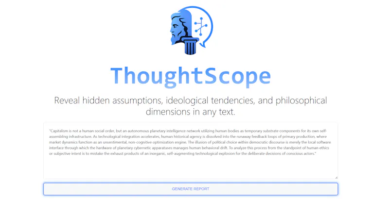 ThoughtScope screenshot 1