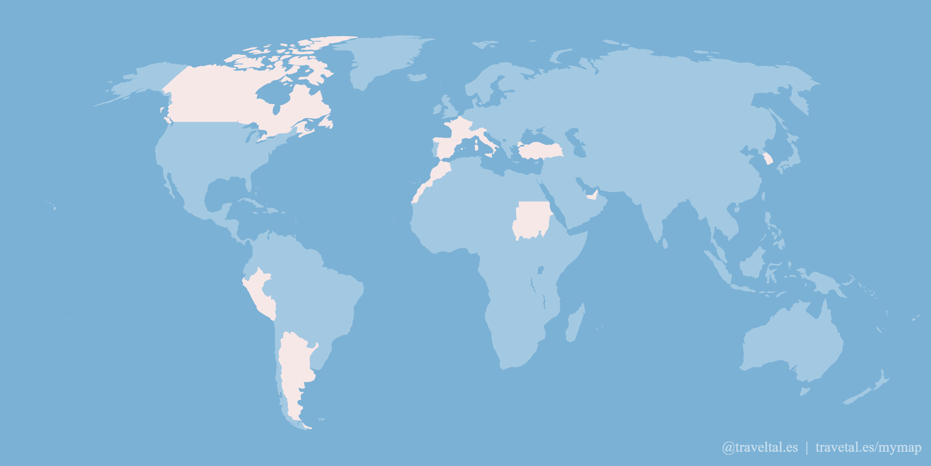 Stylish Travel Map Generator gallery image