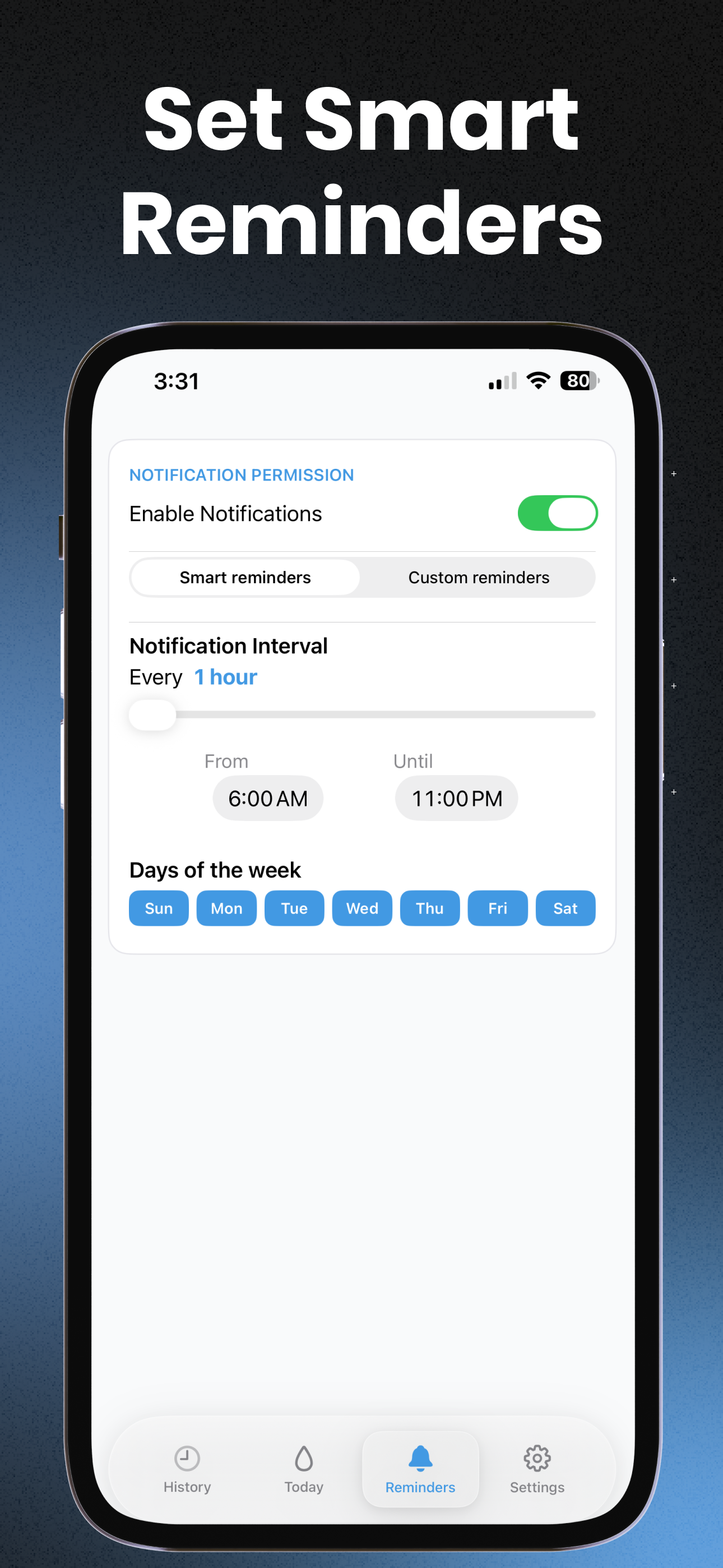 HydraZen: Water Track Reminder - Screenshot 5 showing product features and functionality
