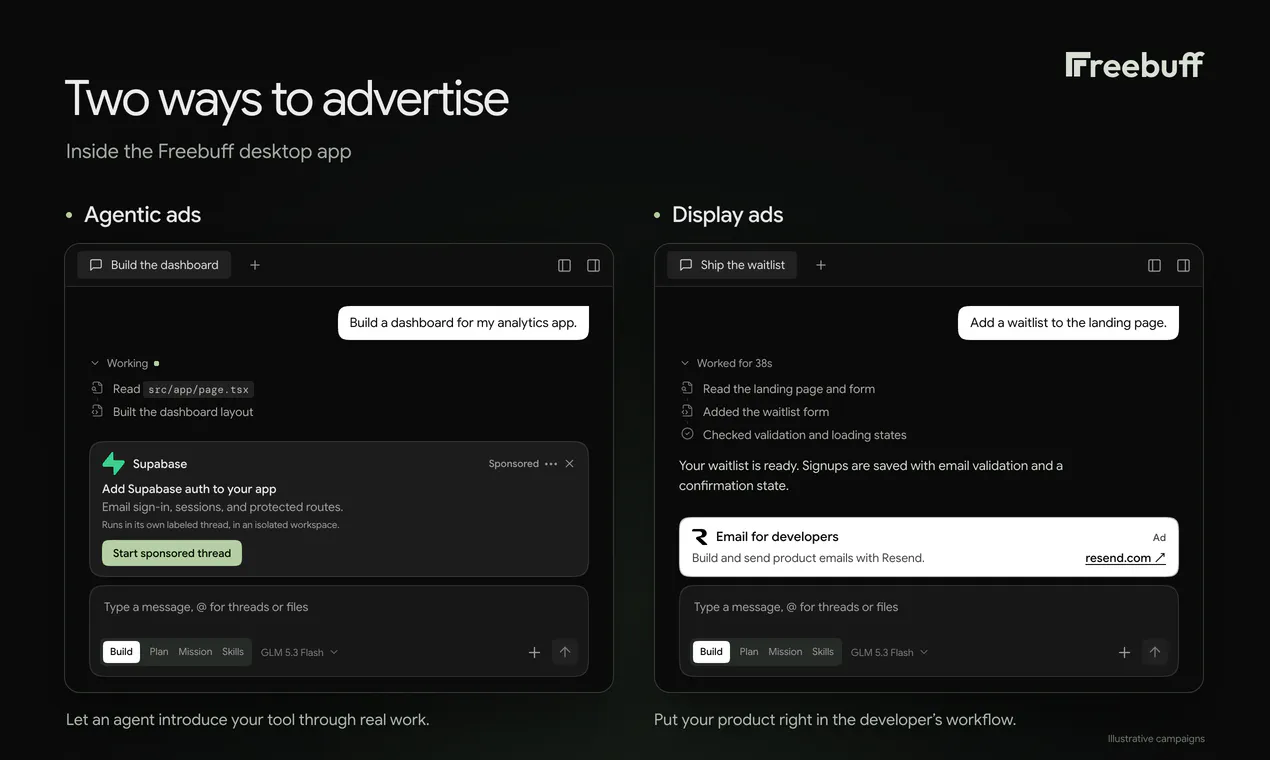 Freebuff Ads gallery image