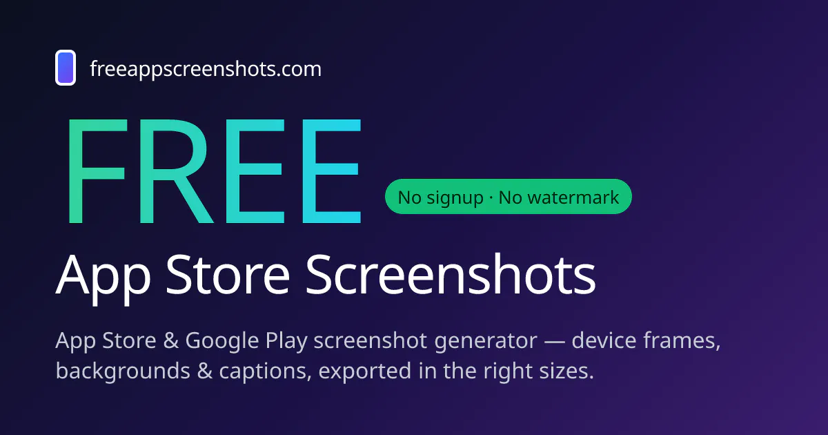 Free App Screenshots gallery image